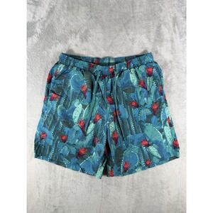Saxx Shorts Men's Large Floral Cannonball 2N1 Ballpark Pouch Swim Trunks